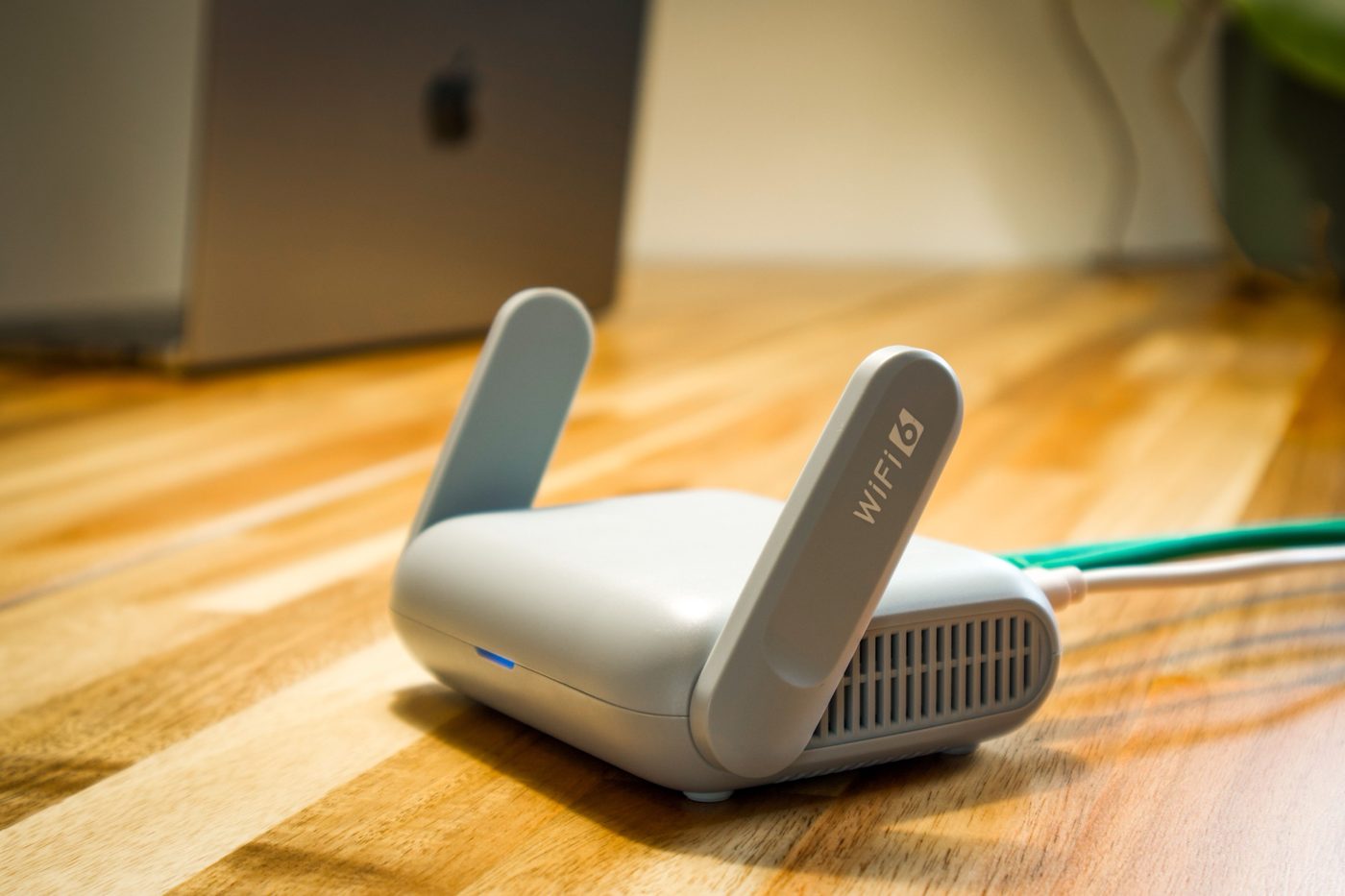 Wi-Fi router on a desk